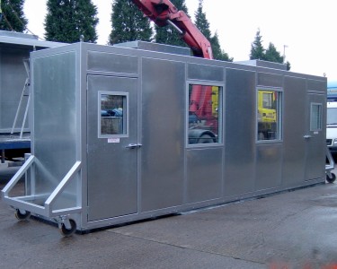 enclosure for test rig on wheels